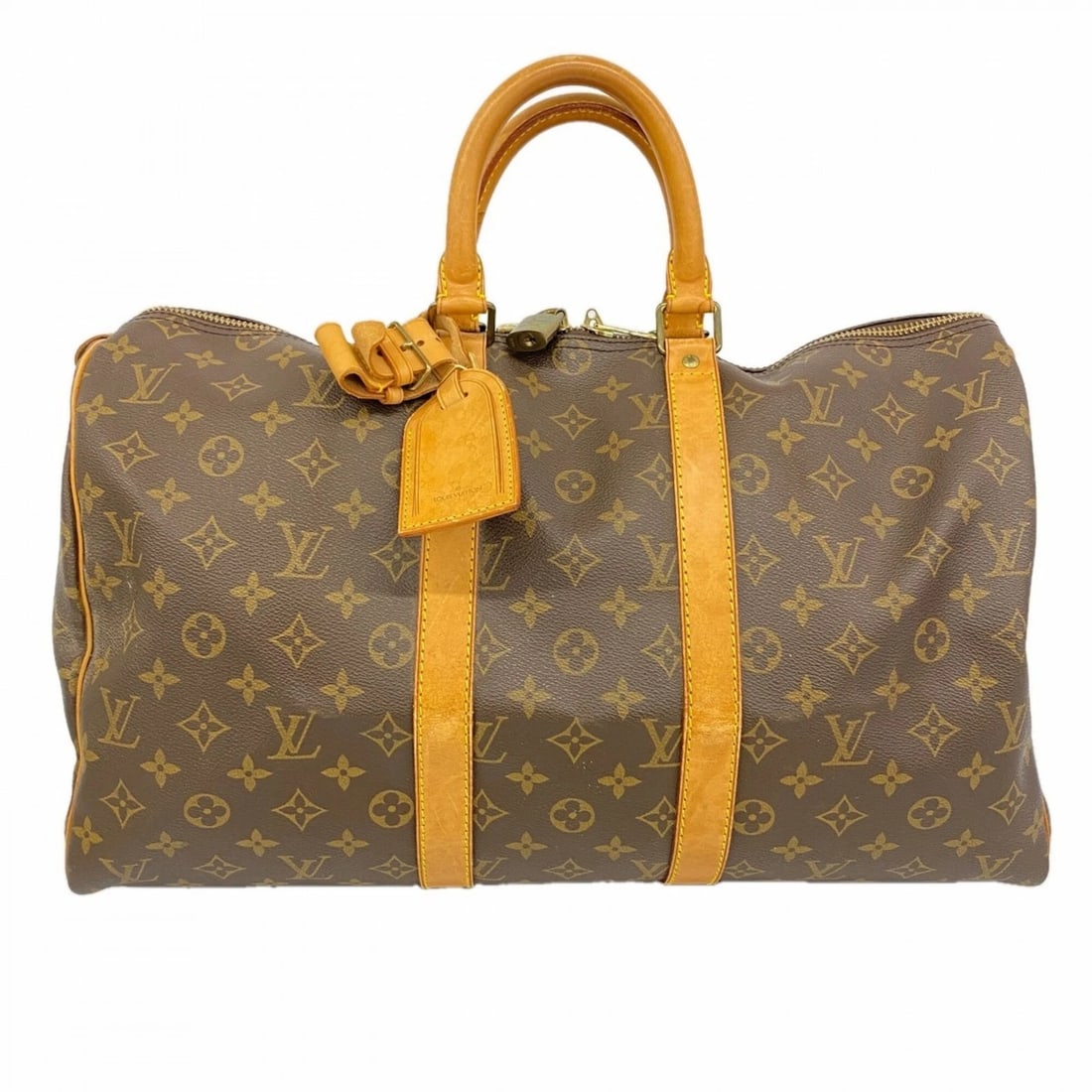 LOUIS VUITTON BAGS - BOSTON MONOGRAM KEEPALL 45: Louis Vuitton Bags - Boston Monogram Keepall 45 Brand: Louis Vuitton Type/Style: Boston bag Material: none Color: Brown Size: (HxWxD) 27cm x 45cm x 20cm / 10.62'' x 17.71'' x 7.87'' Accessories: None