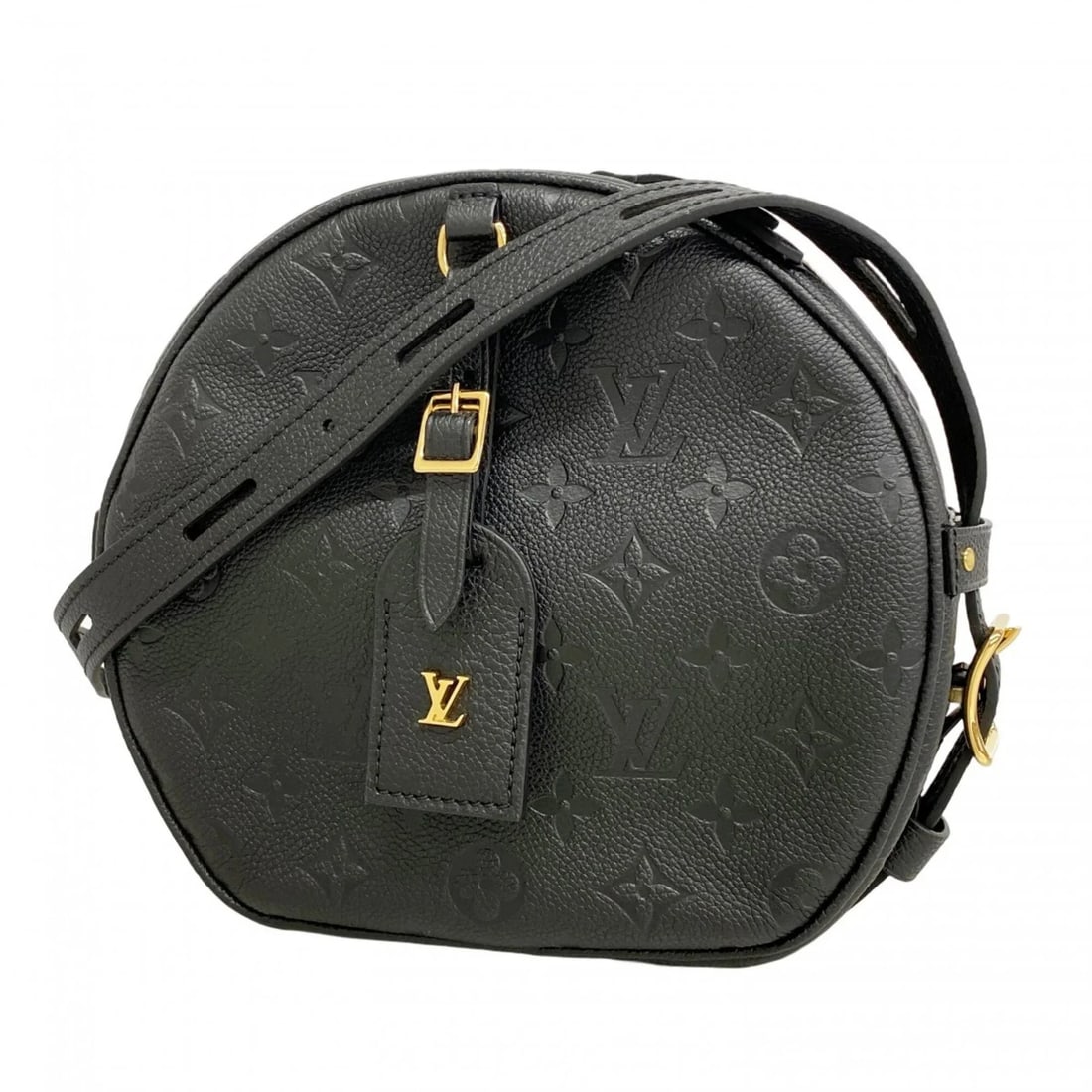 LOUIS VUITTON MONOGRAM EMPREINTE BOITE CHAPEAU SOUPLE: Louis Vuitton Monogram Empreinte Boite Chapeau Souple Brand: Louis Vuitton Type/Style: Shoulder bag Material: none Color: Noir Size: (HxWxD) 20cm x 22.5cm x 8cm / 7.87'' x 8.85'' x 3.14''