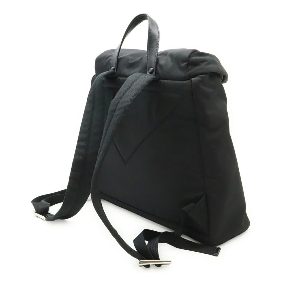 PRADA RE-NYLON BACKPACK, NYLON AND LEATHER - 3