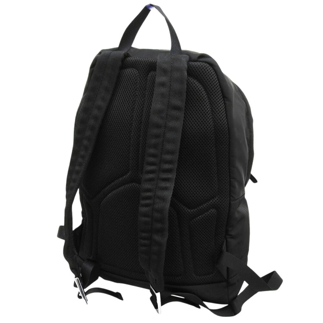 PRADA BACKPACK IN BLACK NYLON WITH TRIANGULAR PLATE - 2