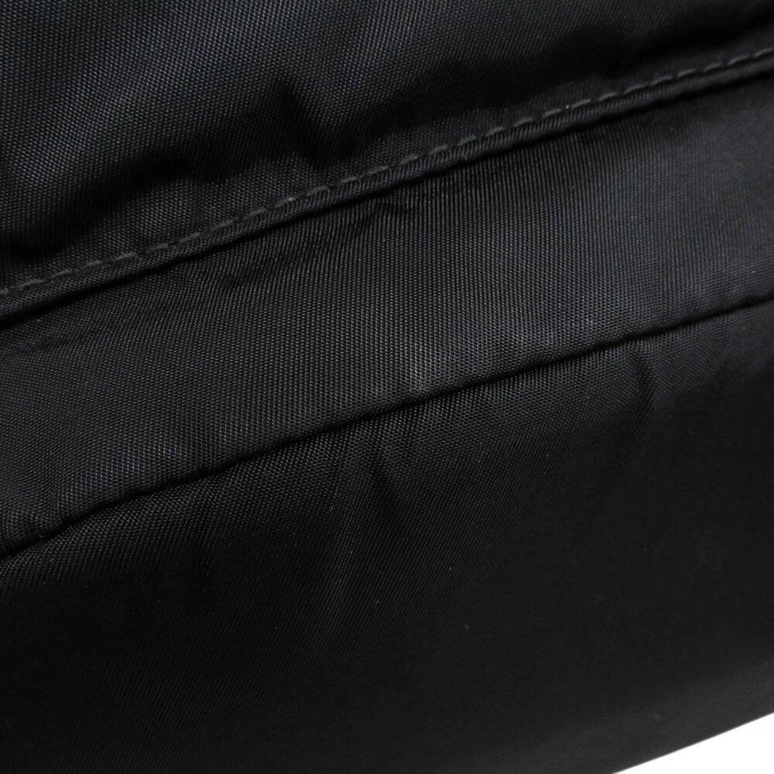 PRADA BACKPACK IN BLACK NYLON WITH TRIANGULAR PLATE - 4