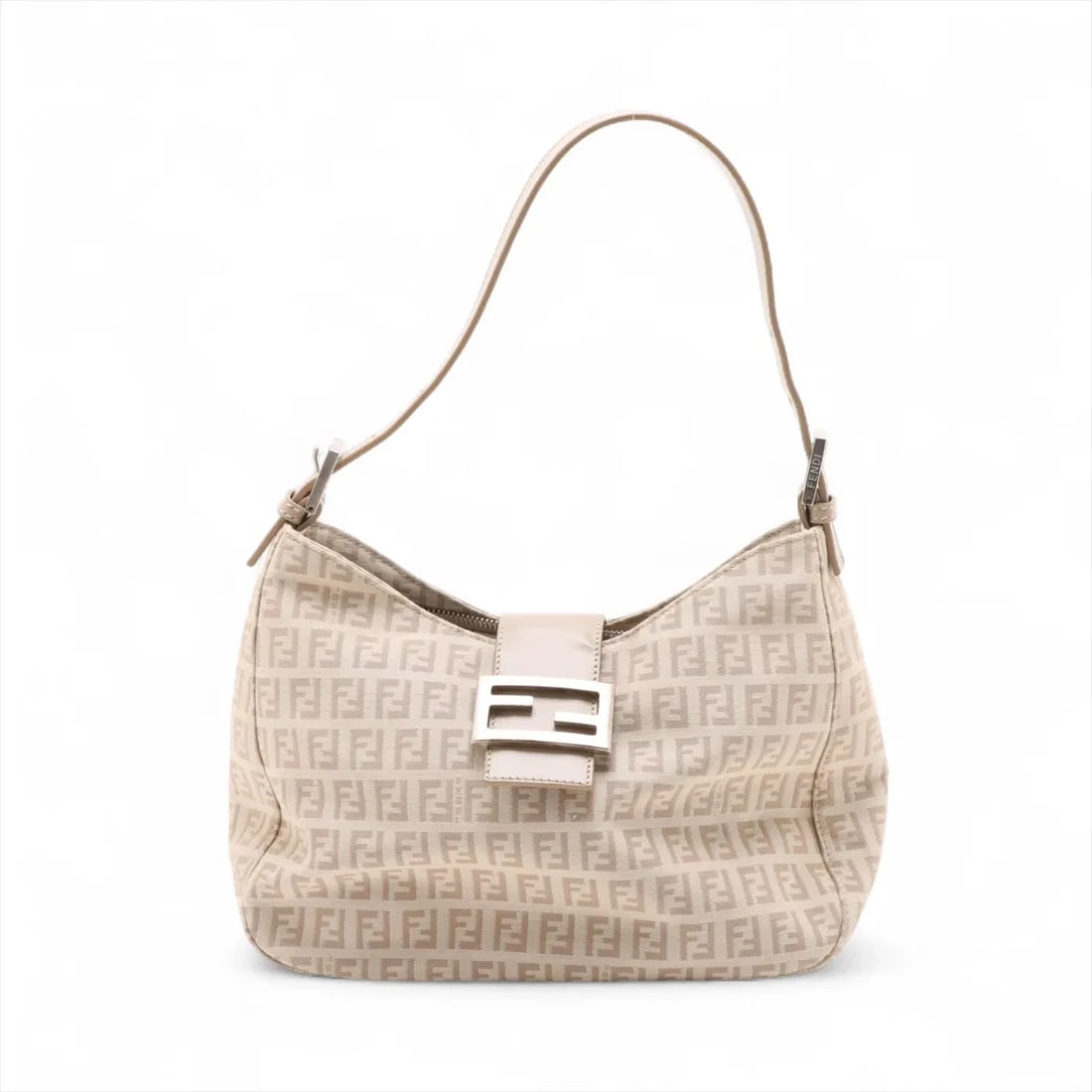 FENDI ZUCCHINO CANVAS & LEATHER SHOULDER BAG SUNGLASSES: Fendi Zucchino Canvas & Leather Shoulder bag Sunglasses Brand: Fendi Type/Style: Sunglasses Material: Canvas & Leather Color: Beige Size: Height:7.9inch Length:10.6inch Depth:3.0inch Accessories: