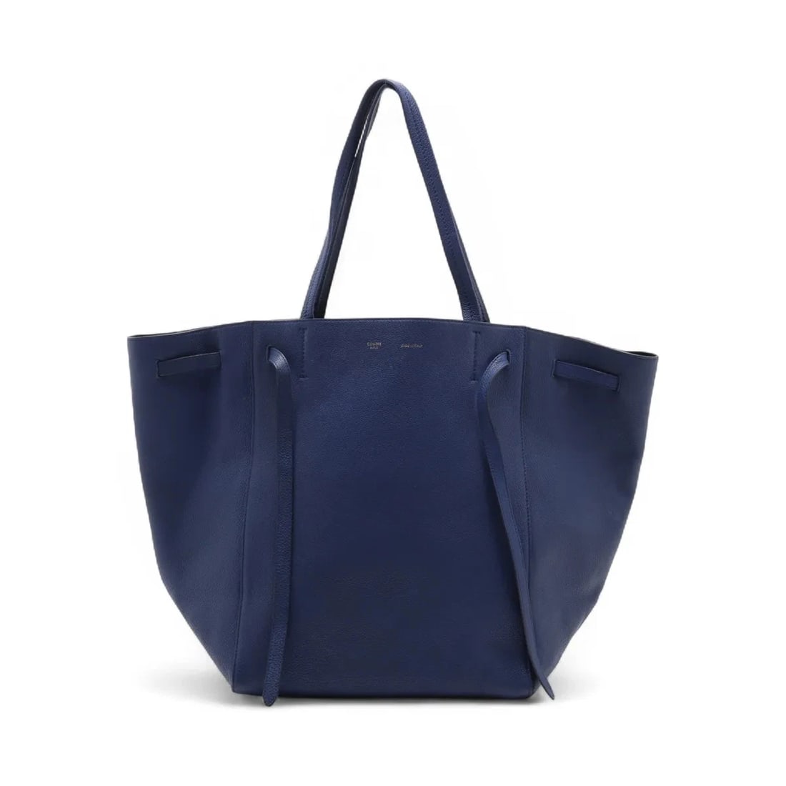 CELINE HIPPOPOTAMUS MEDIUM LEATHER TOTE BAG TOTE BAG: Celine hippopotamus medium Leather Tote bag Tote bag Brand: Celine Type/Style: Tote bag Material: Leather Color: Blue Size: Height:13.0inch Length:10.8inch Depth:7.7inch Handle height:8.9inch Acce