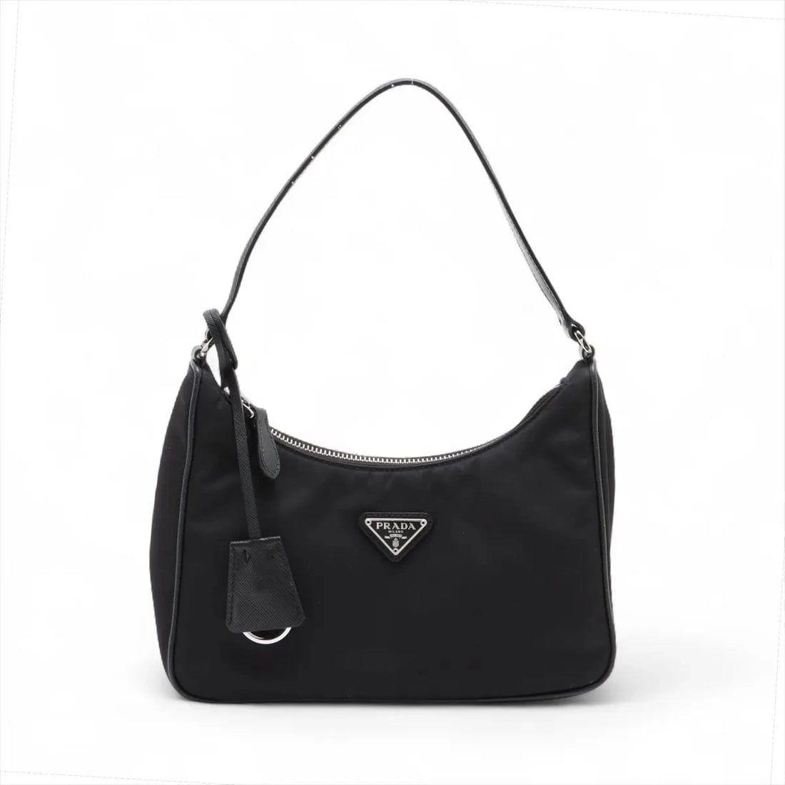 PRADA TESSUTO & SAFFIANO NYLON X LEATHER SHOULDER BAG (1 of 6)
