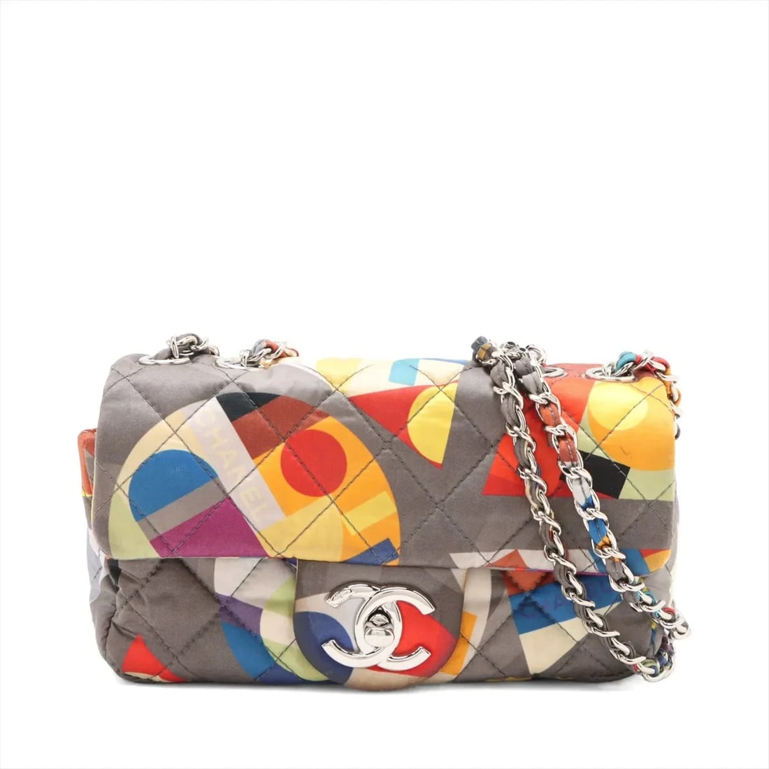 CHANEL MINI MATELASSE NYLON SINGLE FLAP SINGLE CHAIN BAG SHOULDER BAG: Chanel Mini Matelasse Nylon Single Flap Single Chain Bag Shoulder bag Brand: Chanel Type/Style: Shoulder bag Material: Nylon Color: Multicolor Size: Height:3.9inchLength:6.7inchDepth:1.6inch Acces