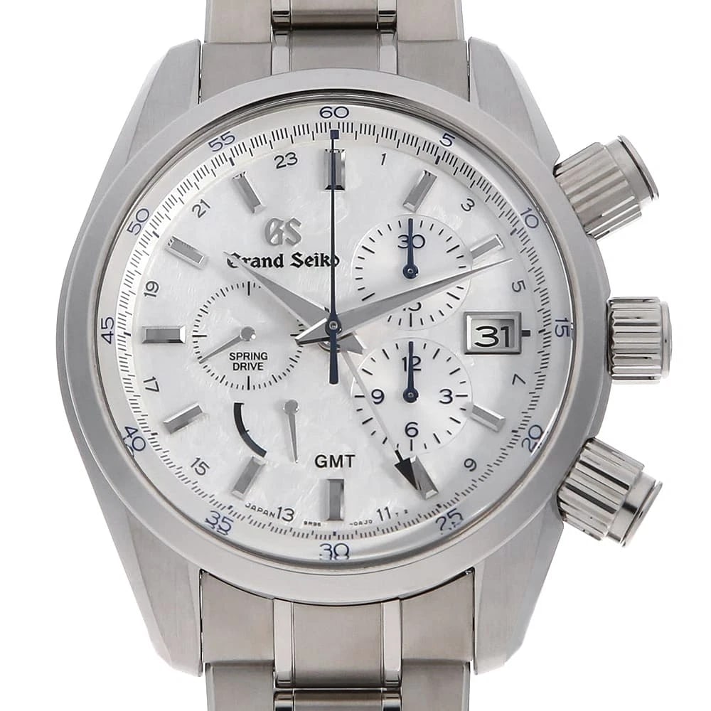 GRAND SEIKO SPORTS COLLECTION SPRING DRIVE WATCH: Grand Seiko Sports Collection Spring Drive Watch Brand: Grand Seiko Type: Wrist watch Material: Band Material Bright Titanium, Case Material Bright Titanium Color: Dial color Silver Size: