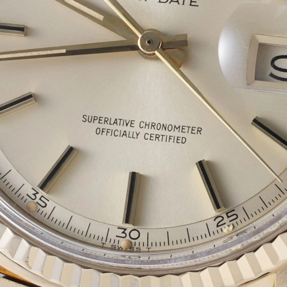 ROLEX DATE CHAMPAGNE WATCH - 4