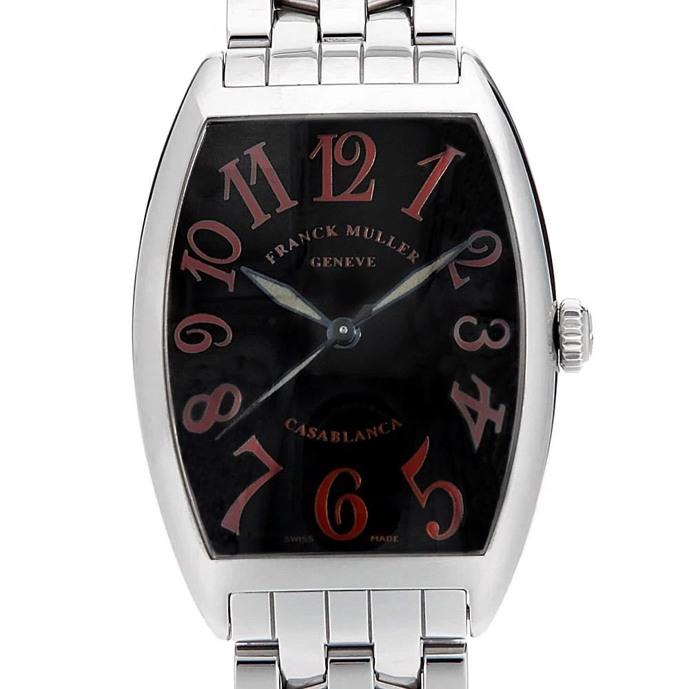 FRANCK MULLER CASABLANCA WATCH: FRANCK MULLER Casablanca Watch Brand: FRANCK MULLER Type: Wrist watch Material: Band Material Stainless Steel, Case Material Stainless Steel Color: Dial color Black Size: Case:W43mm x H31mm Circumfere