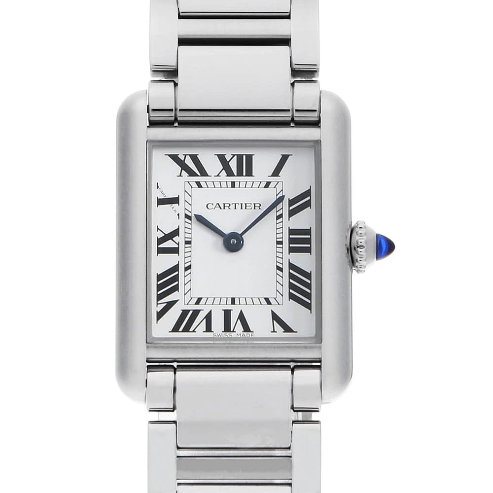 CARTIER TANK MAST WATCH: Cartier Tank mast Watch Brand: Cartier Type: Wrist watch Material: Band Material Stainless Steel, Case Material Stainless Steel Color: Dial color Silver Size: Case:W29.5mm x H22mm Circumference of