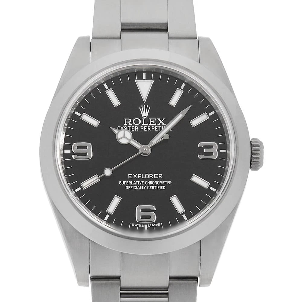 ROLEX EXPLORER EARLY MODEL BLACK WATCH: ROLEX Explorer early model black Watch Brand: ROLEX Type: Wrist watch Material: Band Material Stainless Steel, Case Material Stainless Steel Color: Dial color Black Size: Case:W39mm Circumference of