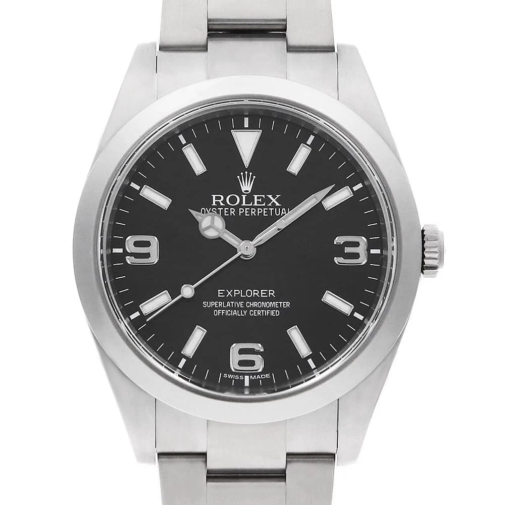 ROLEX EXPLORER EARLY MODEL BLACK WATCH: ROLEX Explorer early model black Watch Brand: ROLEX Type: Wrist watch Material: Band Material Stainless Steel, Case Material Stainless Steel Color: Dial color Black Size: Case:W39mm Circumference of W