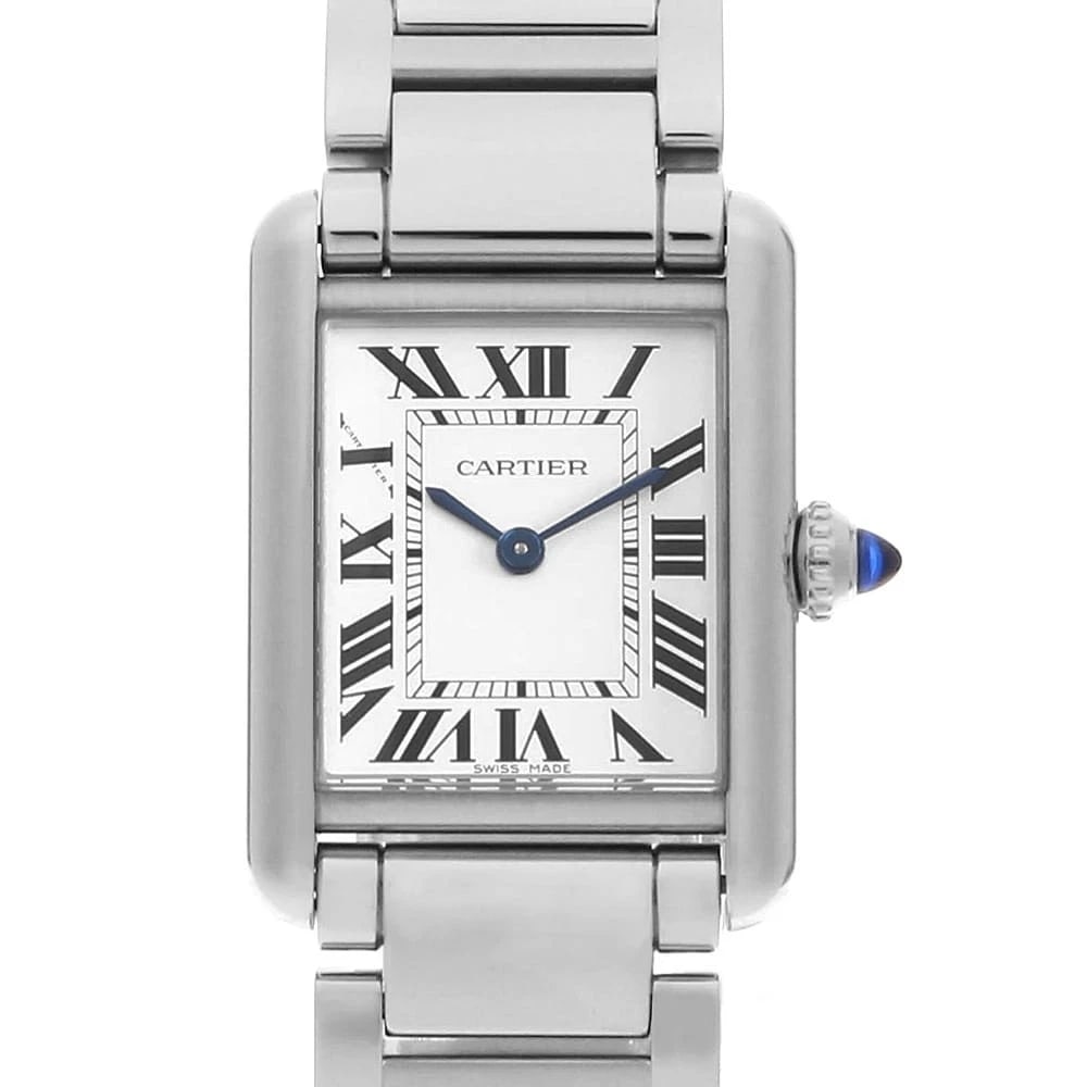 CARTIER TANK MAST STAINLESS STEEL WATCH: Cartier Tank Mast Stainless Steel Watch Brand: Cartier Type: Wrist watch Material: Band Material Stainless Steel, Case Material Stainless Steel Color: Dial color Silver Size: Case:W29.5mm x H22mm