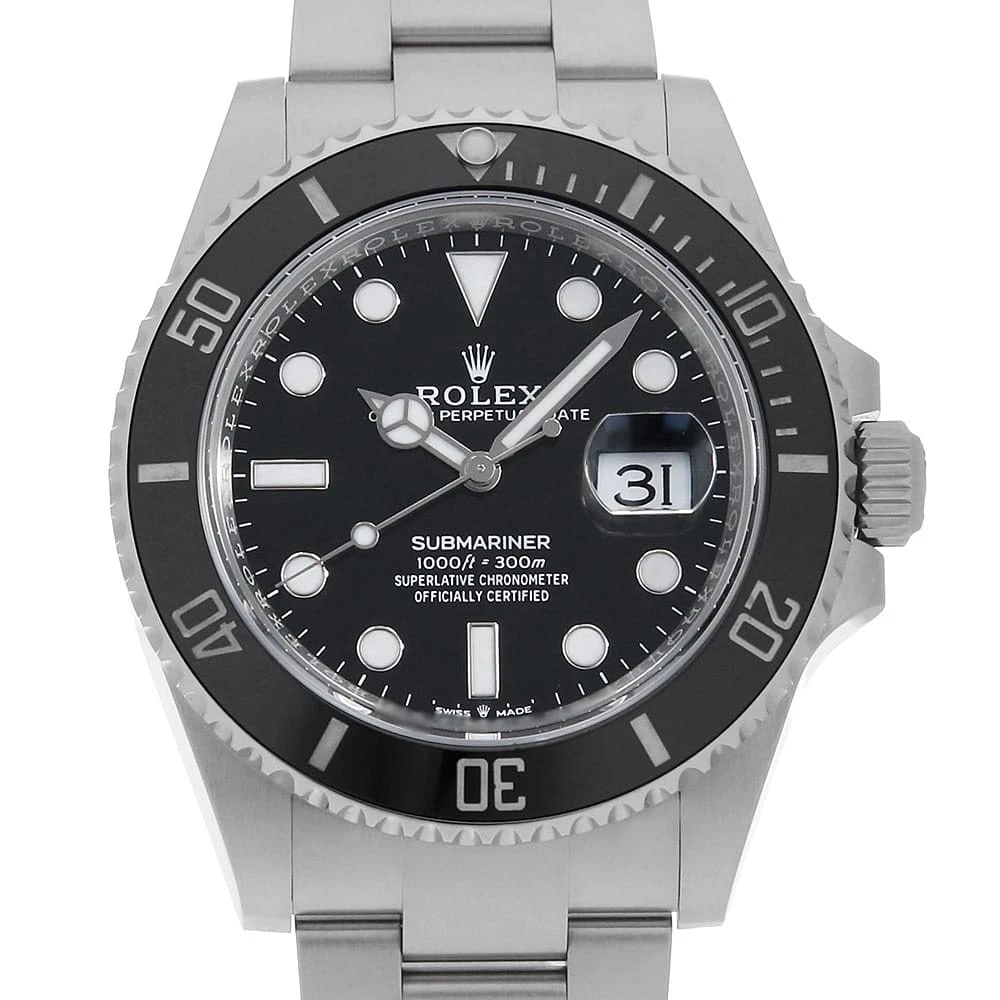 ROLEX SUBMARINER DATE BLACK WATCH: ROLEX SUBMARINER Date black Watch Brand: ROLEX Type: Wrist watch Material: Band Material Stainless Steel, Case Material Stainless Steel Color: Dial color Black Size: Case:W41mm Circumference of Wrist: