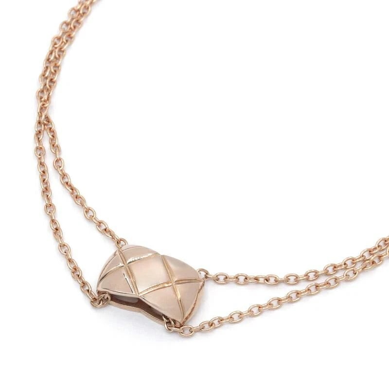 CHANEL COCO CRUSH COLLECTION NECKLACE: Chanel Coco Crush Collection Necklace Brand: Chanel Type/Style: Necklace Material: K18PG Color: PG Size: Size Effective length 37cm/38.5cm/40cm Chain width 1.5mm Motif 13.6mm x 6.8mm Accessories: