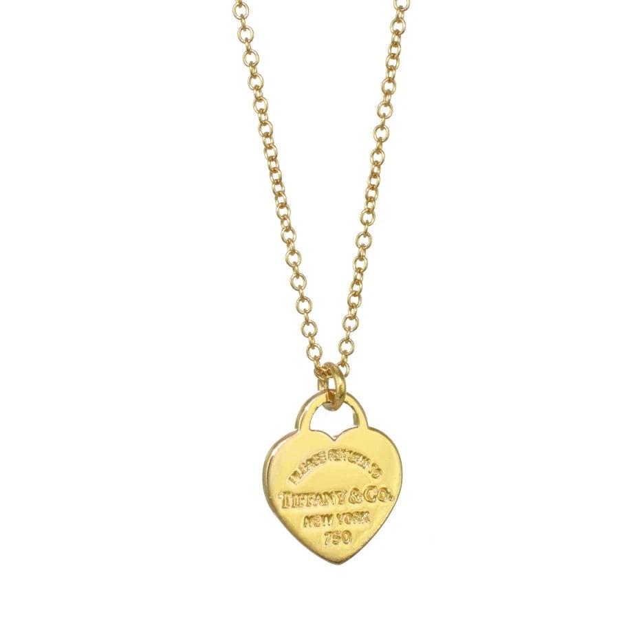 TIFFANY&CO. RETURN TO MINI HEART TAG PENDANT: TIFFANY&CO. RETURN TO MINI HEART TAG PENDANT Brand: Tiffany & Co. Type/Style: Necklas Material: K18YG Color: Yellow Gold Size: Top: H12mm x W10mm Chain Length: Approx. 40-46cm Accessories: None