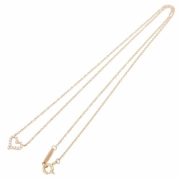 TIFFANY & CO. SENTIMENTAL HEART MINI DIAMOND NECKLACE: TIFFANY & CO. SENTIMENTAL HEART MINI DIAMOND NECKLACE Brand: Tiffany & Co. Type/Style: NECKLACE Material: 18K ROSE GOLD Color: Rose Gold Size: Chain size: Approx. 41cm Top: Approx. W7.5mm x H7mm A
