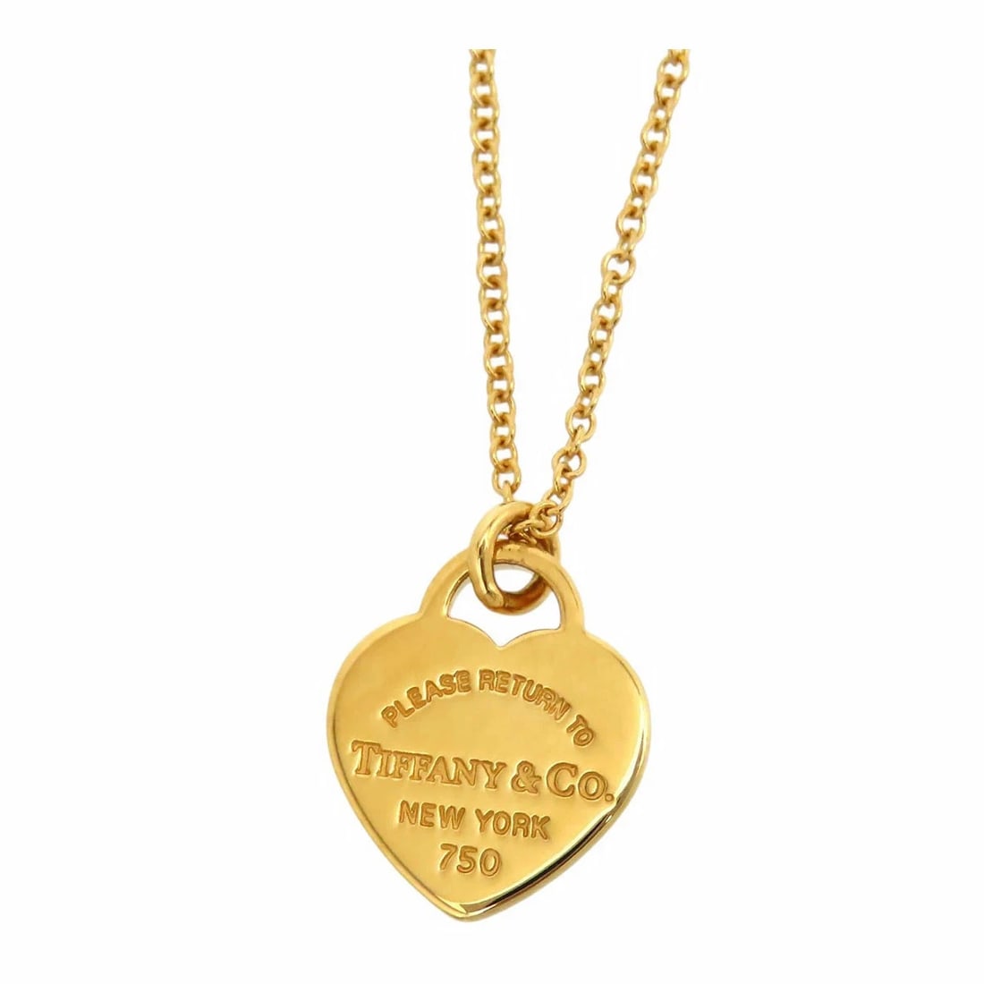 TIFFANY&CO. RETURN TO MINI HEART TAG NECKLACE: TIFFANY&CO. RETURN TO MINI HEART TAG NECKLACE Brand: Tiffany & Co. Type/Style: NECKLACE Material: K18YG Color: Yellow Gold Size: Chain: 41cm or 46cm (with two clasps) Pendant: 11.9mm x 10.0mm Acce