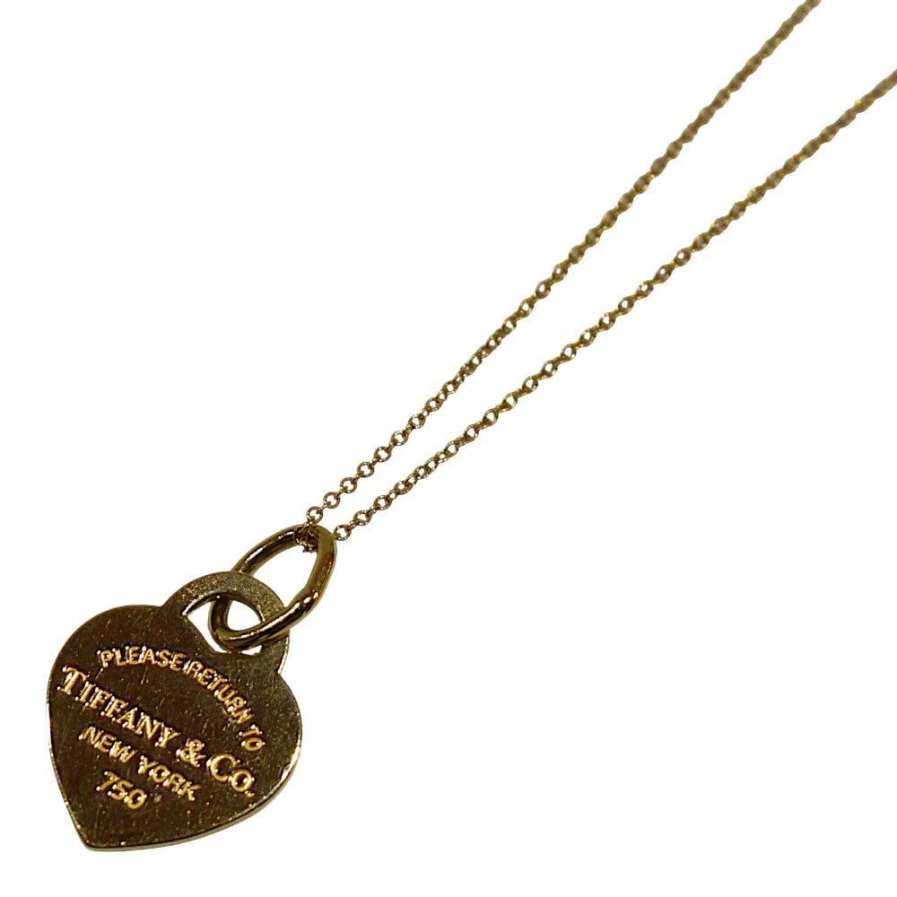 TIFFANY & CO. RETURN TO SMALL HEART NECKLACE: TIFFANY & CO. RETURN TO SMALL HEART NECKLACE Brand: Tiffany & Co. Type/Style: NECKLACE Material: 18K YELLOW GOLD Color: Yellow Gold Size: Size:40.5cm Accessories: None Accessories Notice: