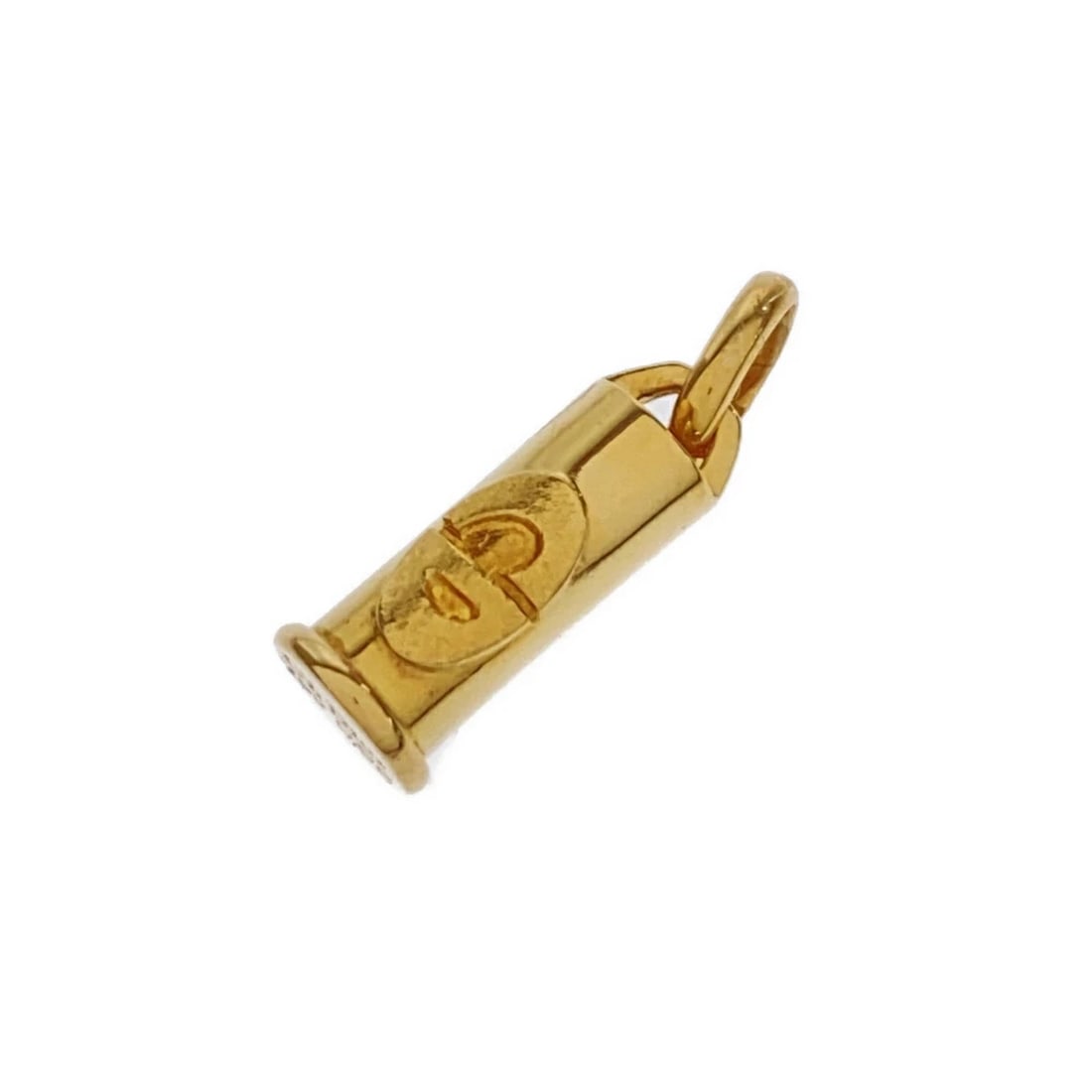 CHRISTIAN DIOR 750YG K18 YELLOW GOLD PENDANT TOP: CHRISTIAN DIOR 750YG K18 YELLOW GOLD PENDANT TOP Brand: Christian Dior Type/Style: PENDANT TOP Material: 750YG Color: Yellow Gold Size: Width: Approx. 5.85 x 13.95 mm Bail inner diameter: Approx. 3.20