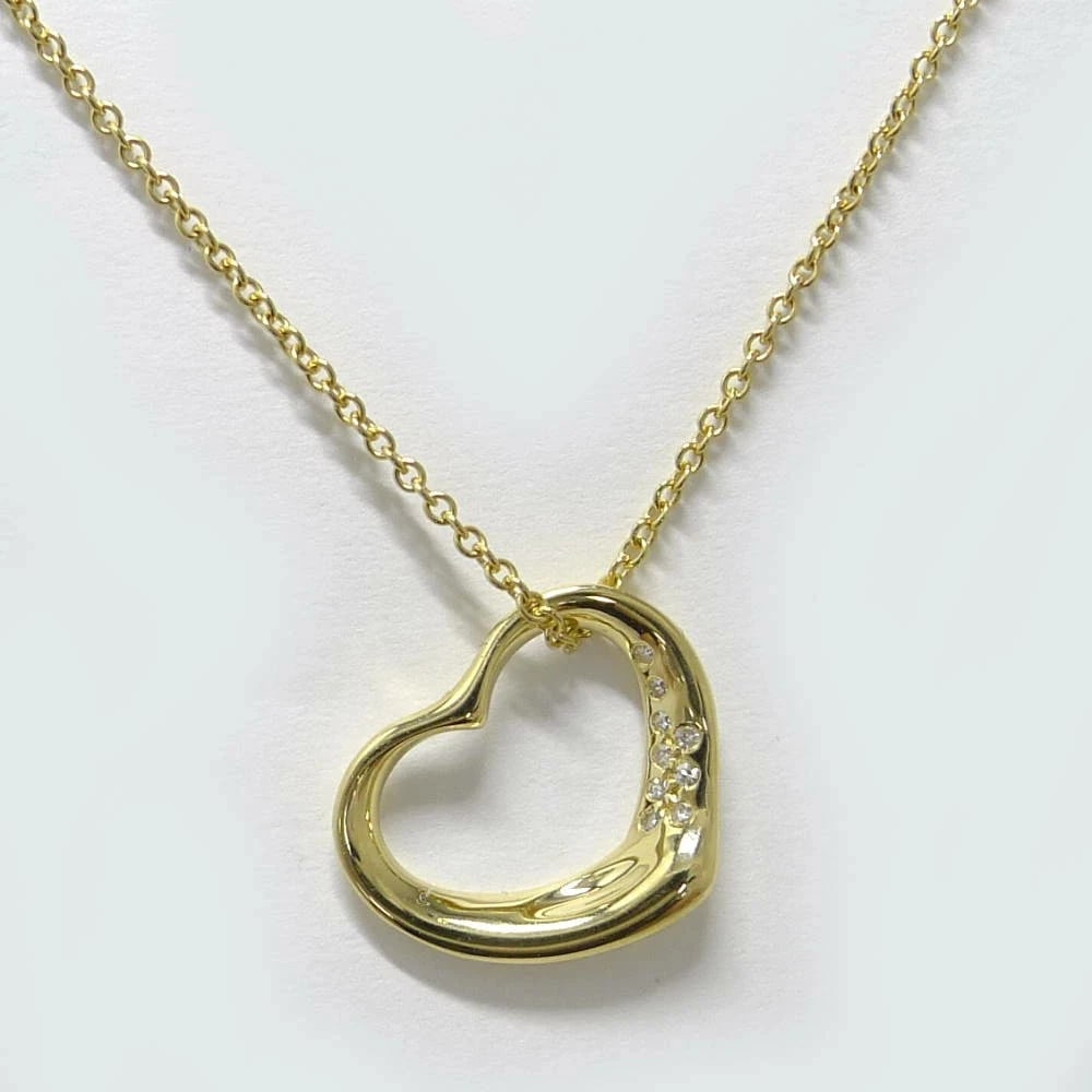 TIFFANY & CO. OPEN HEART NECKLACE 750YG K18YG YELLOW GOLD: TIFFANY & CO. OPEN HEART NECKLACE 750YG K18YG YELLOW GOLD Brand: Tiffany & Co. Type/Style: NECKLACE Material: K18YG Color: YELLOW GOLD Size: Neck circumference: Maximum approximately 40 cm Top: Maximu