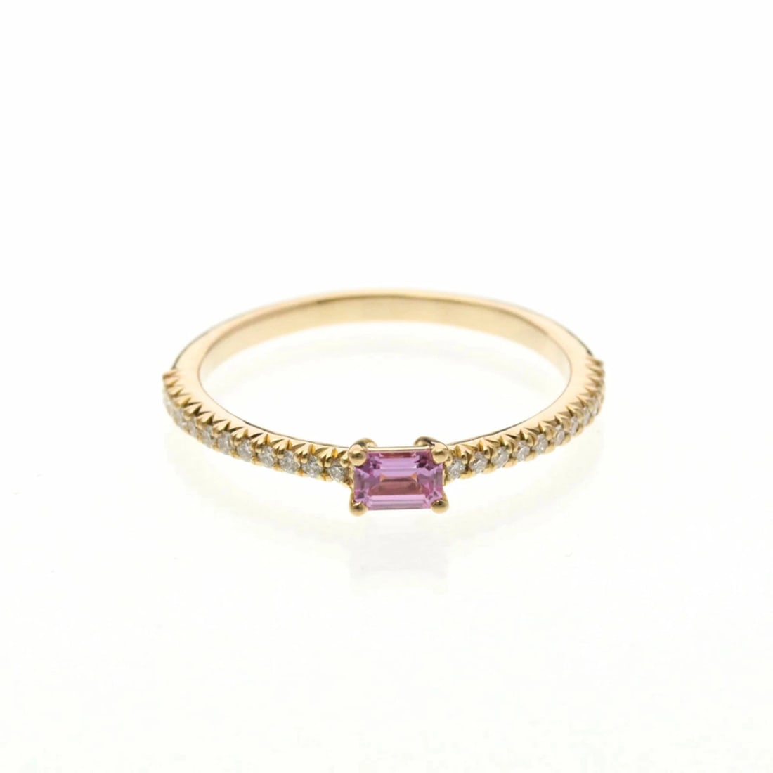 TIFFANY & CO. NOVO HORIZON PINK SAPPHIRE DIAMOND RING (1 of 6)