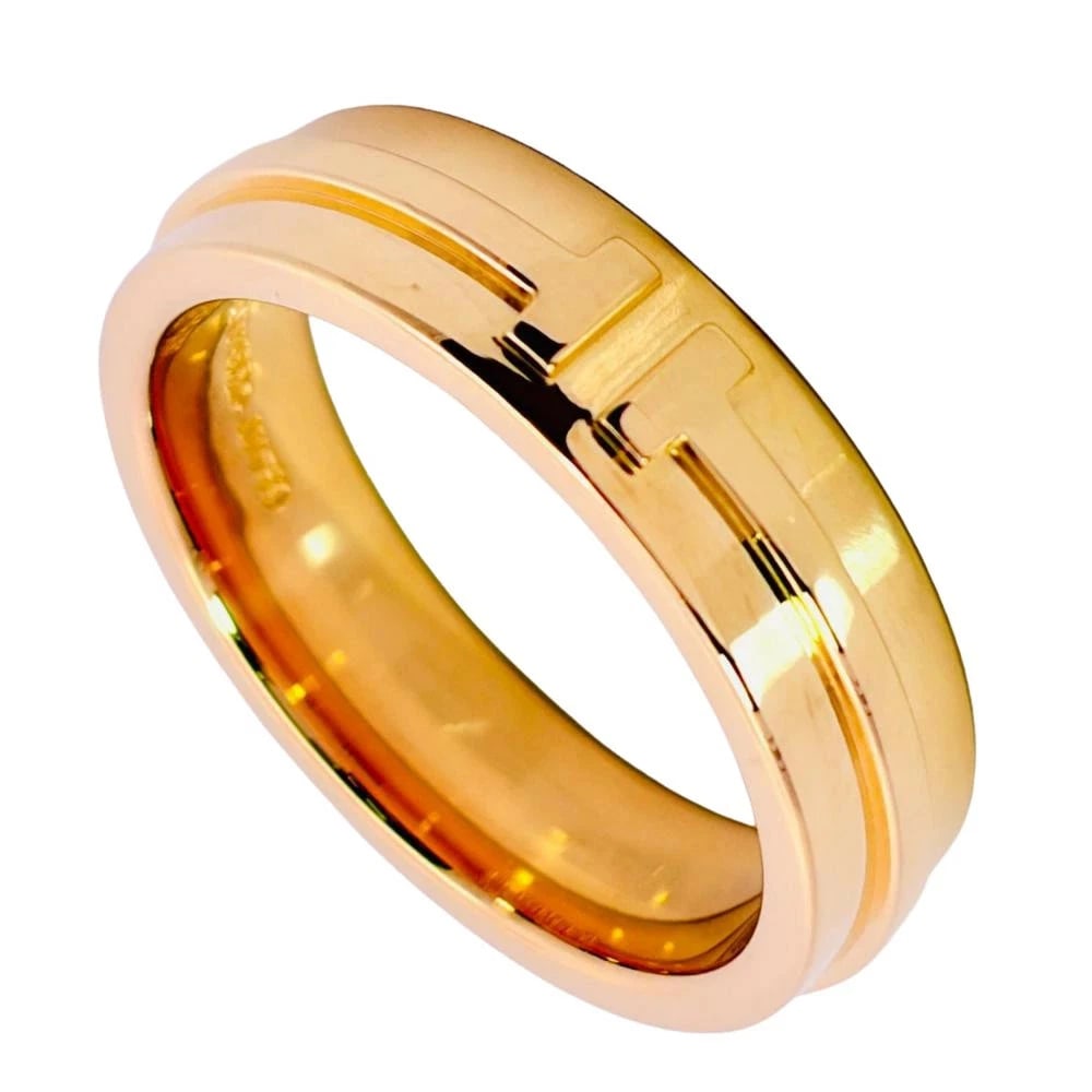TIFFANY&CO. T WIDE RING K18YG YELLOW GOLD WOMENS: TIFFANY&CO. T WIDE RING K18YG YELLOW GOLD WOMENS Brand: Tiffany & Co. Type/Style: RING Material: K18YG Color: YELLOW GOLD Size: US8.25 Accessories: None Accessories Notice: When purchasing