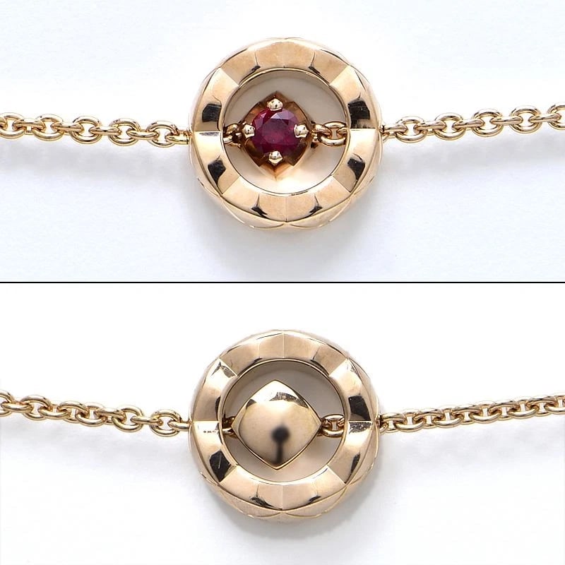 CHANEL COCO CRUSH BRACELET RUBY K18RG - 2