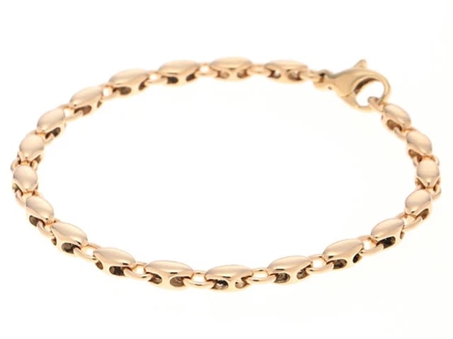 BVLGARI RICE CHAIN BRACELET K18 YELLOW GOLD K18YG: BVLGARI RICE CHAIN BRACELET K18 YELLOW GOLD K18YG Brand: Bvlgari Type/Style: BRACELET Material: K18YG Color: YELLOW GOLD Size: Wrist circumference: approx. 16.5cm Band width: approx. 6cm Length: appro