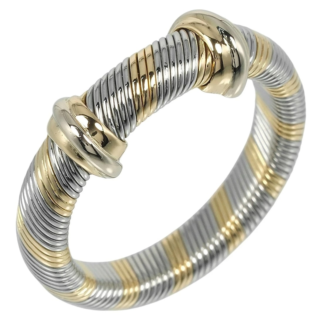 CARTIER OR ET ACIER RING 18K YELLOW GOLD STAINLESS STEEL: CARTIER OR ET ACIER RING 18K YELLOW GOLD STAINLESS STEEL Brand: Cartier Type/Style: RING Material: 18K YELLOW GOLD STAINLESS STEEL Color: Yellow Gold, Steel tone Size: US6 Accessories: None