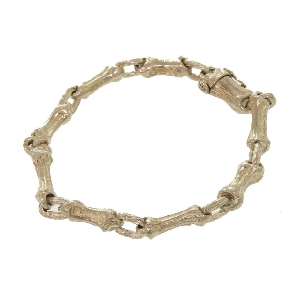 TIFFANY & CO. BANBOO MOTIF STERLING SILVER: TIFFANY & CO. BANBOO MOTIF STERLING SILVER Brand: Tiffany & Co. Type/Style: BANBOO MOTIF Material: SV925 Color: SILVER Size: Size: Length Approx. 18cm Accessories: None Accessories Notice: