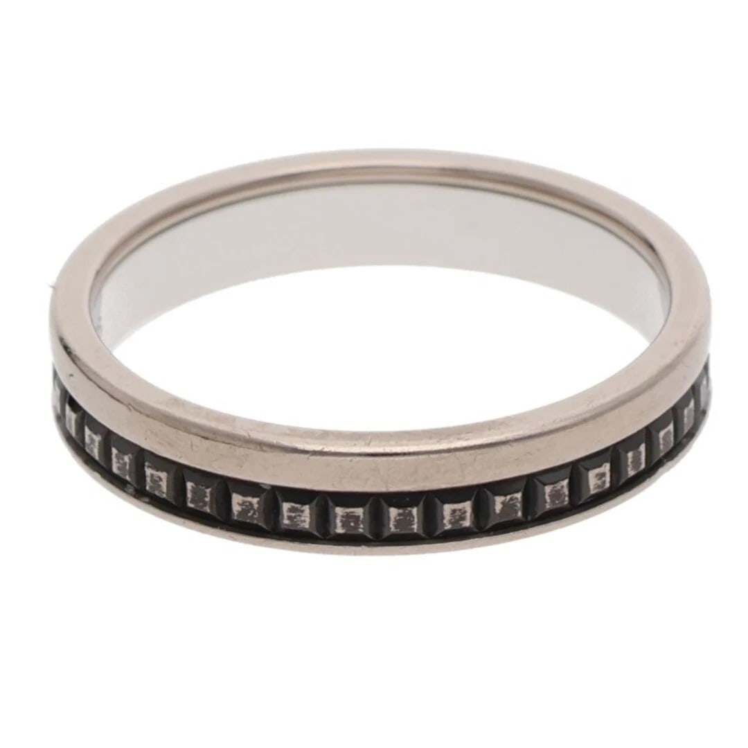 BOUCHERON CATTLE CLASSIC HALF K18WG BLACK PVD RING: Boucheron Cattle Classic Half K18WG Black PVD Ring Brand: BOUCHERON Type/Style: Ring Material: K18WG Color: WG Size: 7.25 -7.5 US Accessories: None Accessories Notice: When purchasing pre-owned