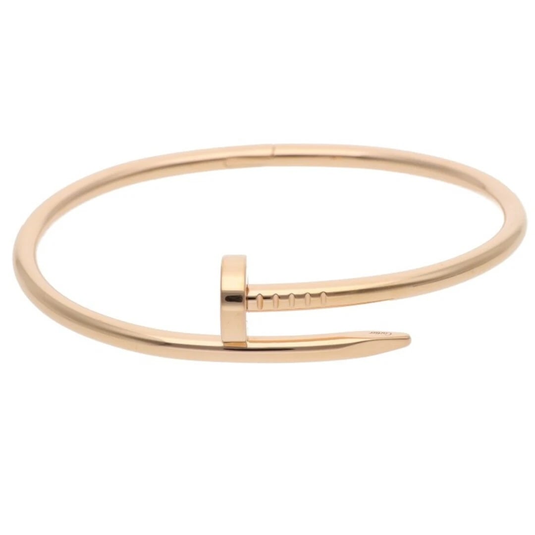 CARTIER JUSTE UN CLOU BRACELET OLD STYLE K18PG: Cartier JUSTE UN CLOU BRACELET Old Style K18PG Brand: Cartier Type/Style: Bracelet Material: K18PG Color: PG Size: 18 cm Accessories: None Accessories Notice: When purchasing pre-owned goo