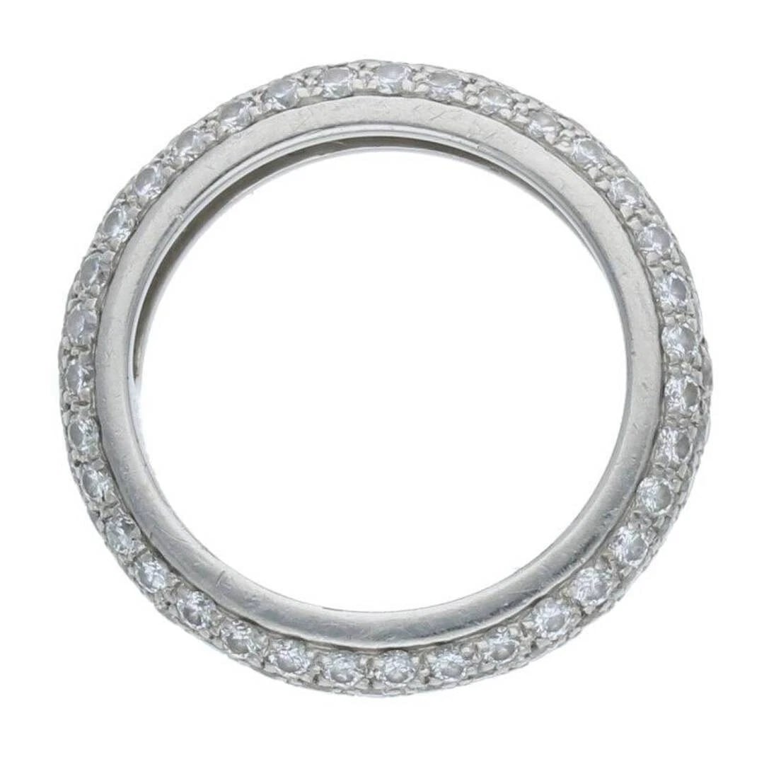 CARTIER PT950 PAVE DIAL RING - 3