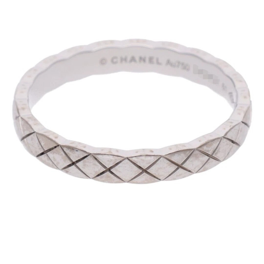 CHANEL COCO CRUSH SMALL K18WG MATELASSELLE: CHANEL Coco Crush Small K18WG Matelasselle Brand: CHANEL Type/Style: Ring Material: K18WG Color: WG Size: 9 US Accessories: None Accessories Notice: When purchasing pre-owned goods, please refer to