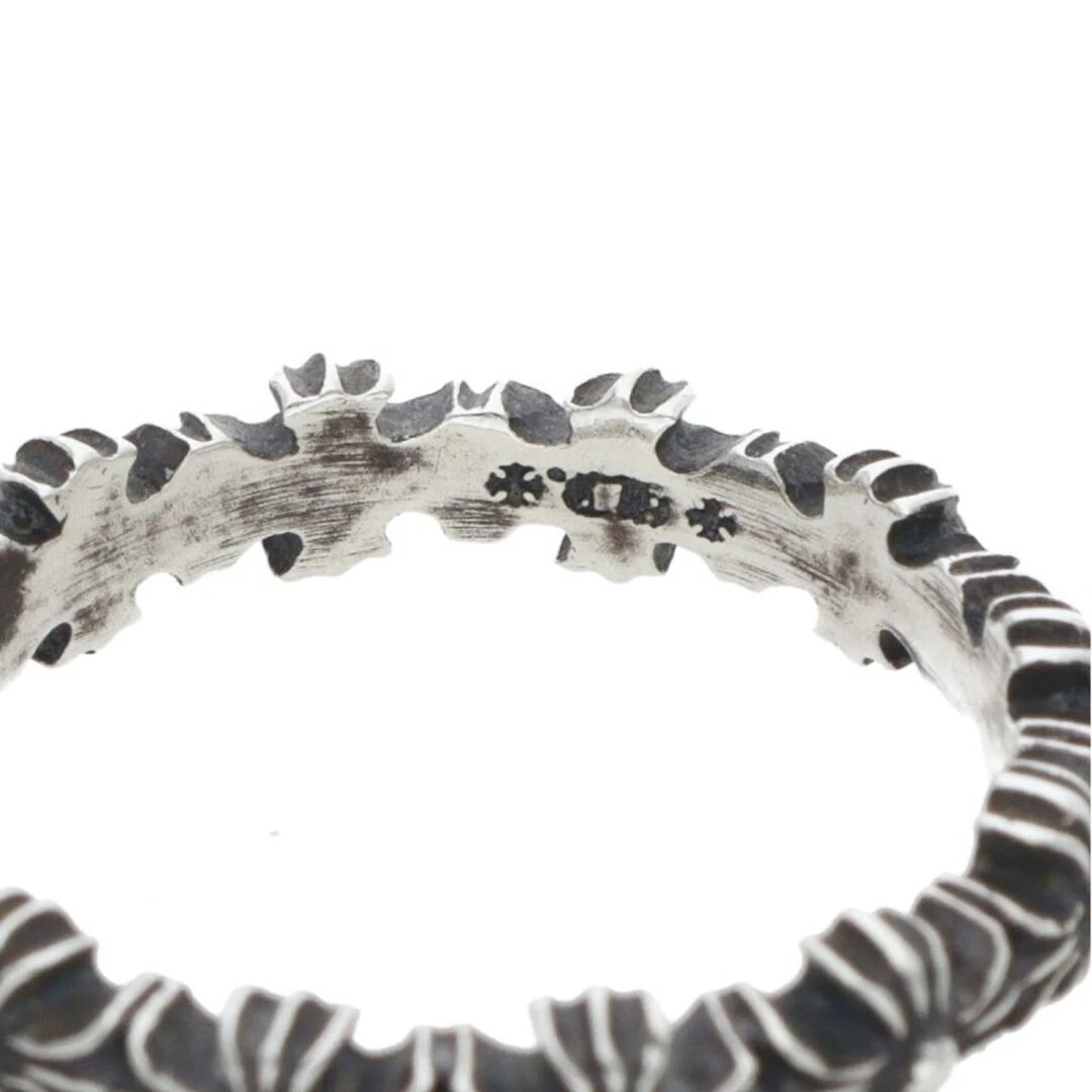 CHROME HEARTS TINY E CH PLS BAND ECH PLUS SILVER RING - 3
