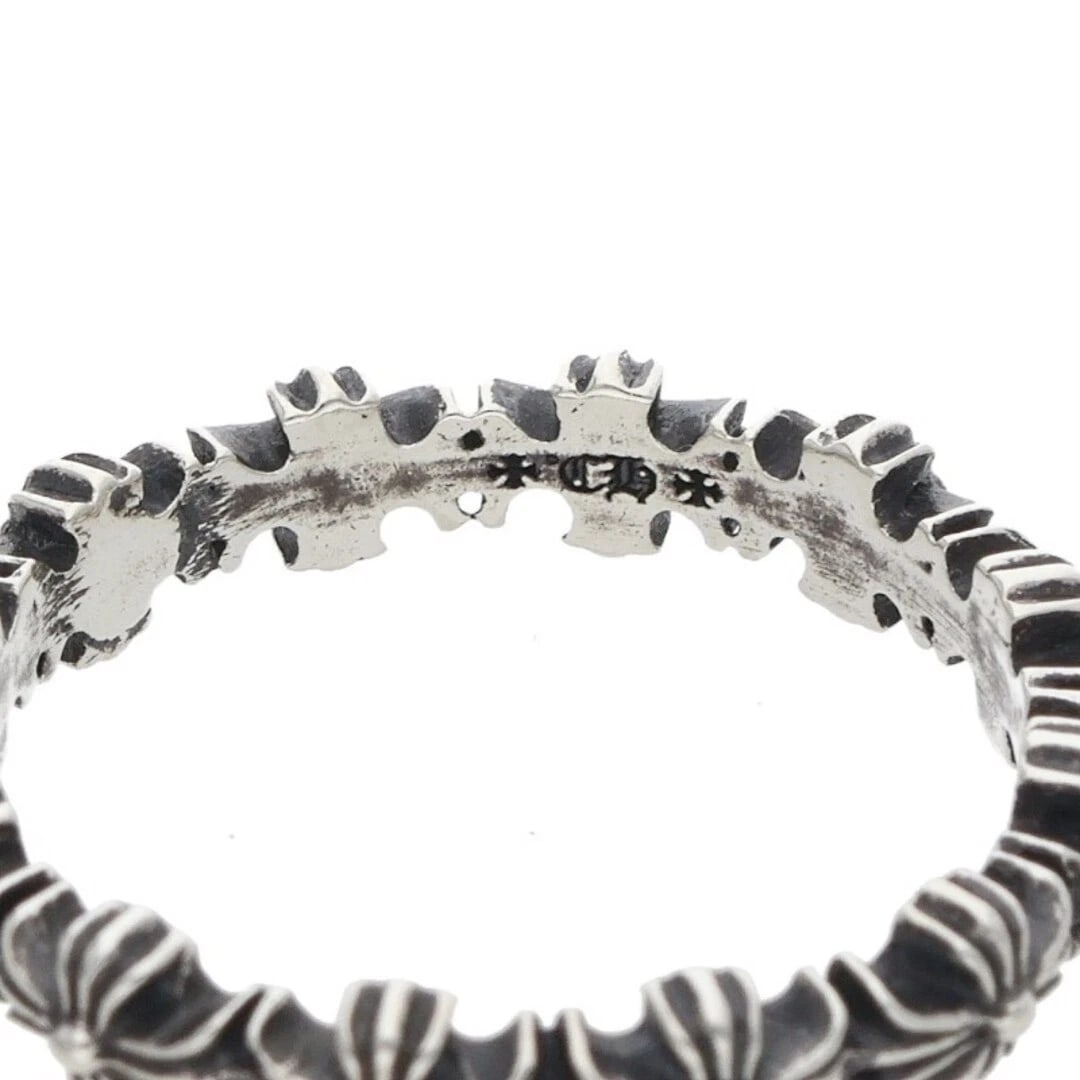 CHROME HEARTS TINY E CH PLS BAND ECH PLUS SILVER RING - 2