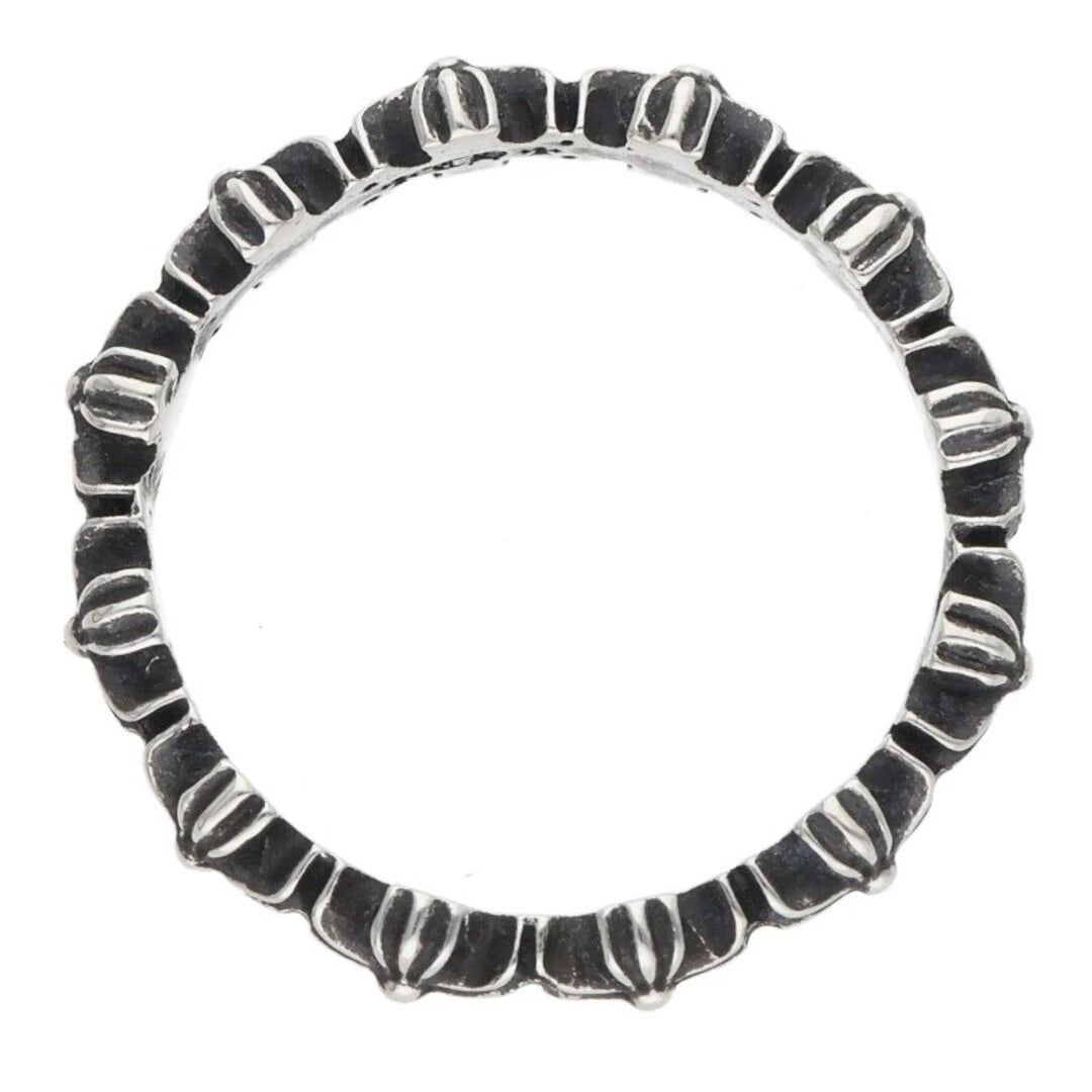 CHROME HEARTS TINY E CH PLS BAND ECH PLUS SILVER RING - 3