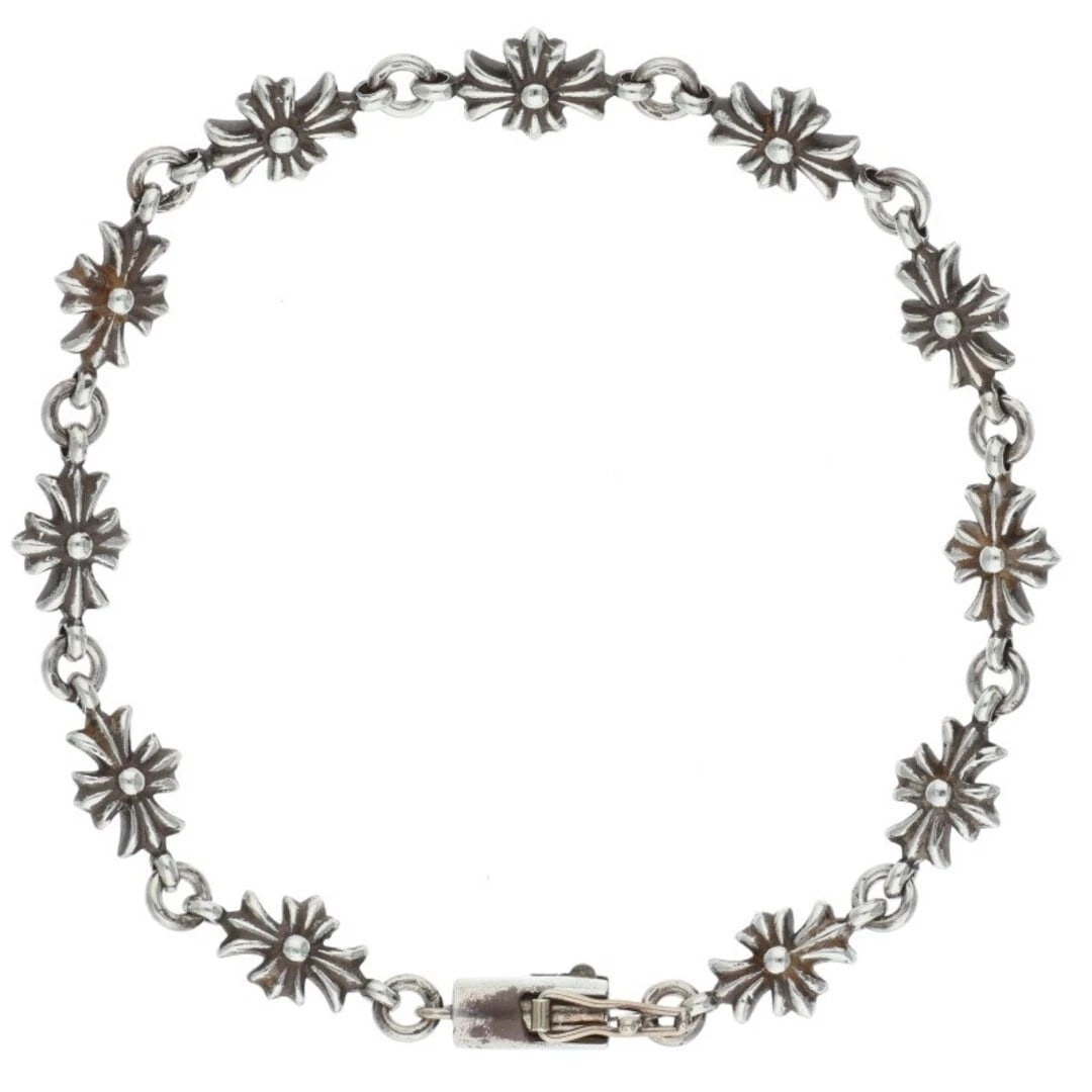 CHROME HEARTS TNY E CH PLS TINY ECH PLUS SILVER BRACELET - 2