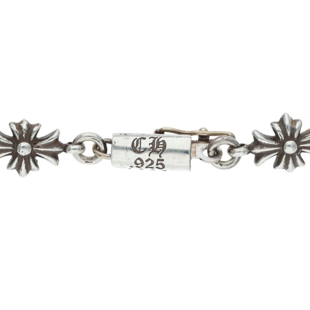 CHROME HEARTS TNY E CH PLS TINY ECH PLUS SILVER BRACELET - 3