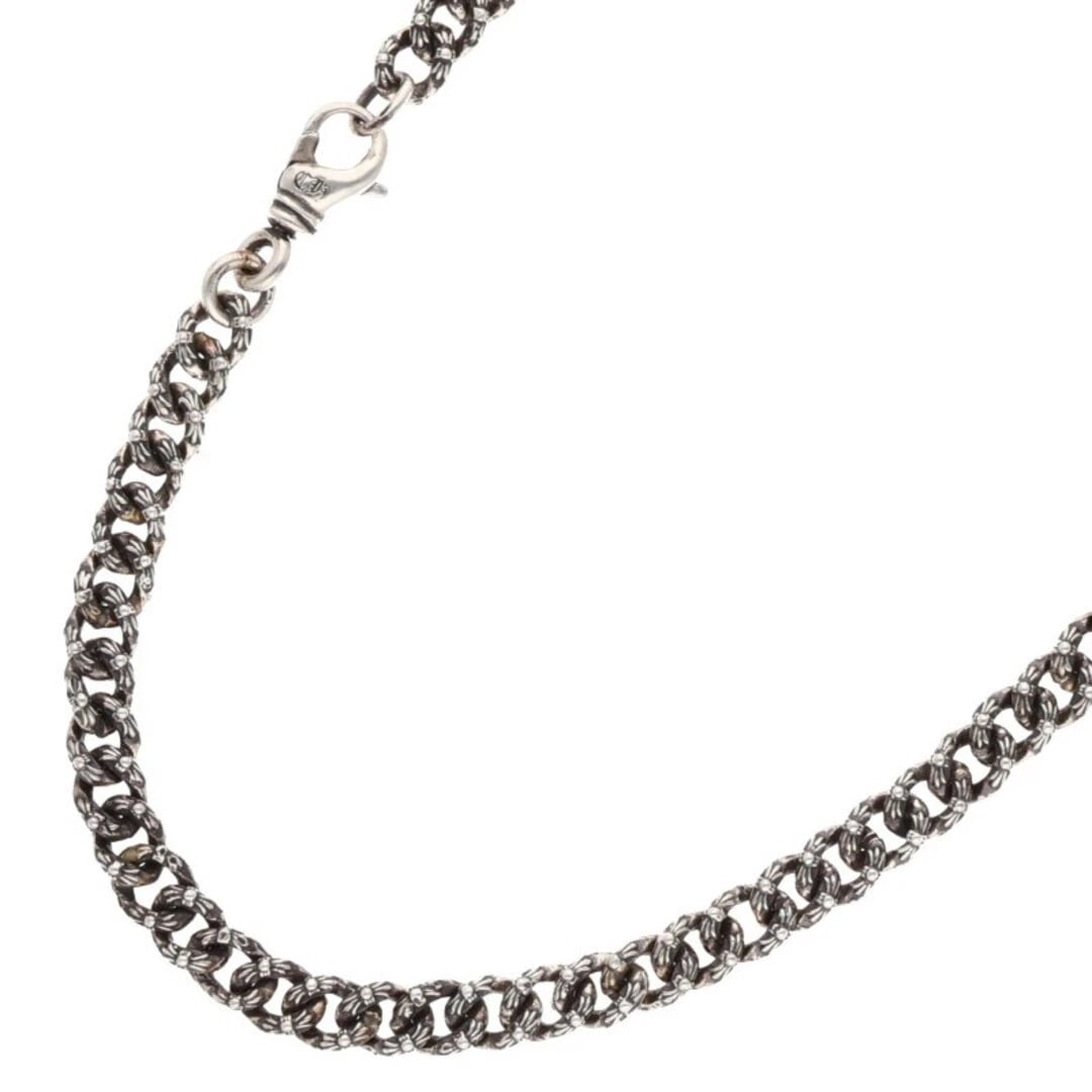 CHROME HEARTS XTRA FNCY MINI EXTRA FANCY SILVER NECKLACE: Chrome Hearts XTRA FNCY Mini Extra Fancy Silver Necklace Brand: Chrome Hearts Type/Style: Necklace Material: 925 Color: Silver Size: chain Length 61cm Accessories: None Accessories Notice: