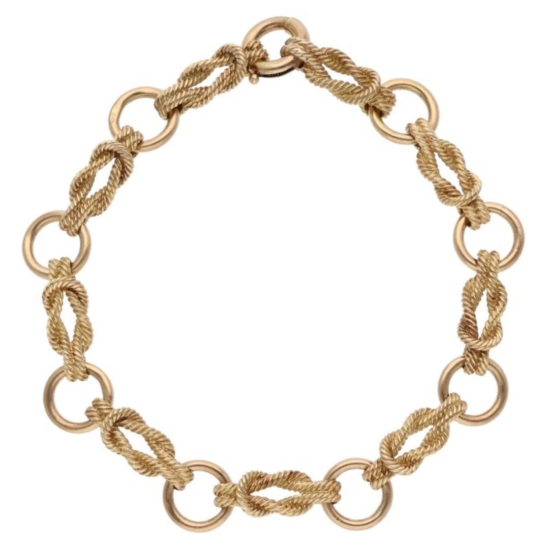 HERMES AUDIENNE K18YG BRACELET: Hermes Audienne K18YG Bracelet Brand: HERMÈS Type/Style: Bracelet Material: K18YG Color: YG Size: Length 18cm Accessories: None Accessories Notice: When purchasing pre-owned goods, please