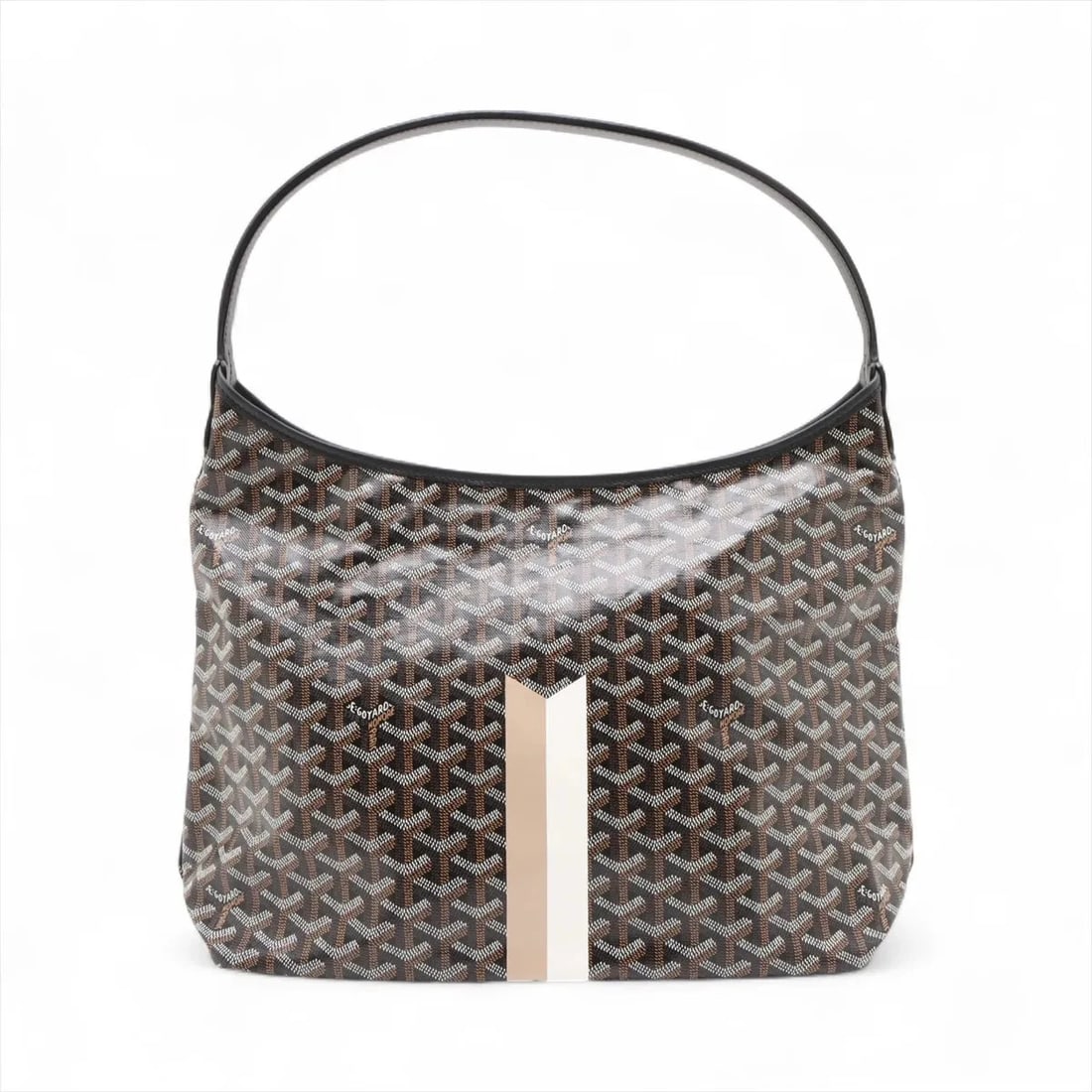 GOYARD BOHÈME PVCX LEATHER SHOULDER BAG SHOULDER BAG: Goyard Bohème PVCx leather Shoulder bag Shoulder bag Brand: Goyard Type/Style: Shoulder bag Material: PVC & leather Color: Black Size: Height:12.6inchLength:13.0inchDepth:5.3inch Accessories: None