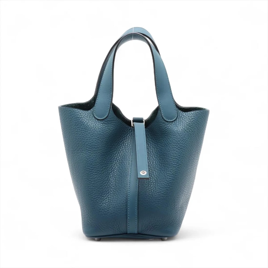HERMES PICOTIN LOCK 18 PM TOUCH HANDBAG, HANDBAG: Hermes Picotin Lock 18 PM touch HANDBAG, Handbag Brand: Hermès Type/Style: Hand bag Material: Taurillon Clemence × Veau Swift Color: Colvert Size: Height:7.3inch Length:7.3inch Depth:5.3inch Handle 