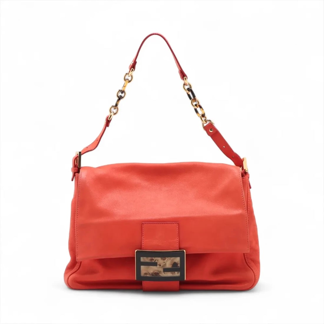 FENDI BIG MAMA COATING LEATHER CHAIN SHOULDER BAG SUNGLASSES (1 of 5)