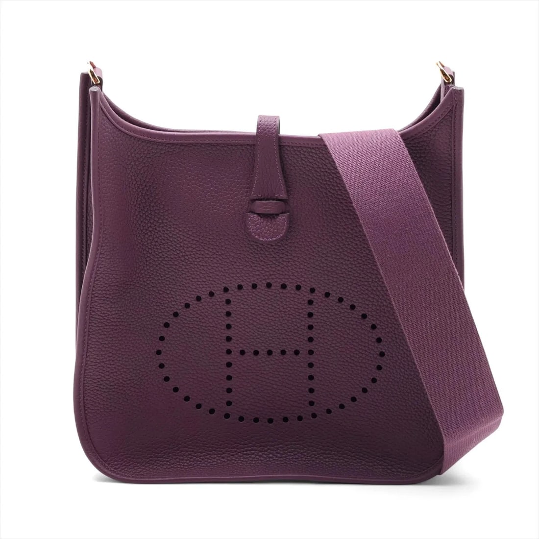 HERMES EVELYN 3 29 PM TAURILLON CLEMENCE SHOULDER BAG: Hermes evelyn 3 29 PM Taurillon Clemence Shoulder bag Brand: Hermès Type/Style: Shoulder bag Material: Taurillon Clemence Color: Cassis Size: Height:12.0inch Length:11.4inch Depth:2.6inch Shoulder he