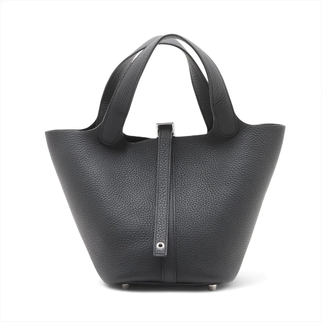 HERMES PICOTIN LOCK 18 PM TAURILLON CLEMENCE HANDBAG: Hermes Picotin Lock 18 PM Taurillon Clemence Handbag Brand: Hermès Type/Style: Hand bag Material: Taurillon Clemence Color: Black Size: Height:7.3inch Length:7.3inch Depth:5.3inch Handle height:4.9in