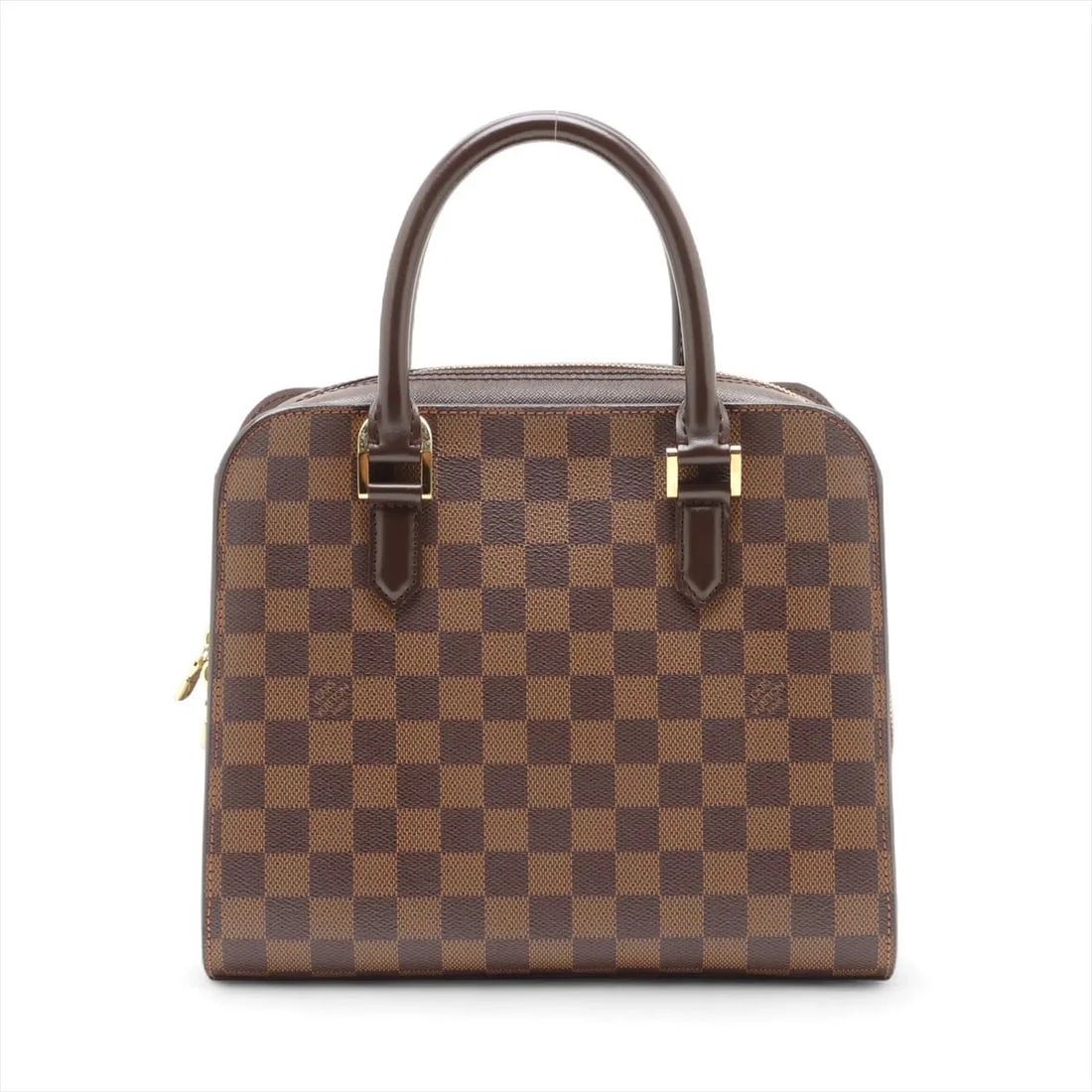 LOUIS VUITTON DAMIER TRIANA BROWN, HANDBAG: Louis Vuitton Damier Triana Brown, Handbag Brand: Louis Vuitton Type/Style: Hand bag Material: NONE Color: Brown Size: Height:8.9inch Length:10.4inch Depth:5.3inch Handle height:3.9inch Accessorie