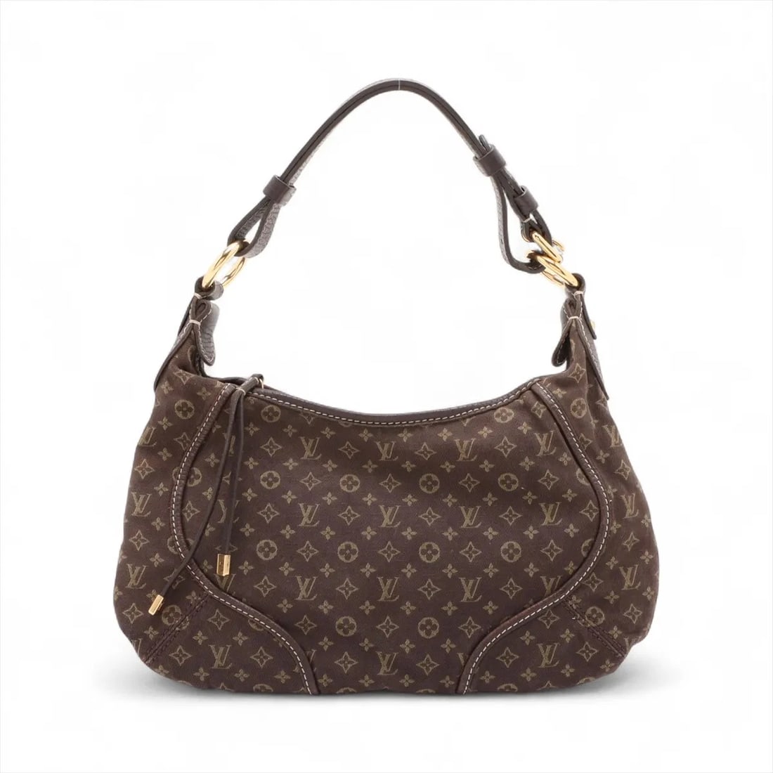 LOUIS VUITTON MONOGRAM MINI LIN MANON PM SHOULDER BAG: Louis Vuitton Monogram Mini Lin Manon PM Shoulder bag Brand: Louis Vuitton Type/Style: Shoulder bag Material: NONE Color: Brown Size: Height:8.3inchLength:12.2inchDepth:3.3inch Accessories: None <