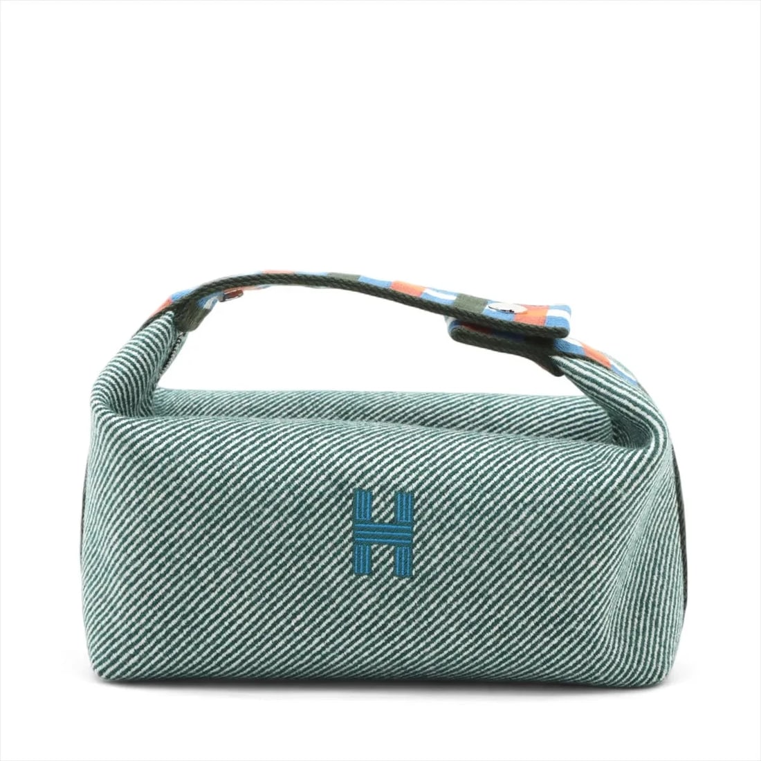 HERMES BRID A BLACK PM WOOL GREEN HANDBAG: Hermes Brid A Black PM Wool Green Handbag Brand: Hermès Type/Style: Hand bag Material: Wool Color: Green Size: Height:5.3inch Length:8.5inch Depth:4.7inch Handle height:2.0inch Accessories: None <