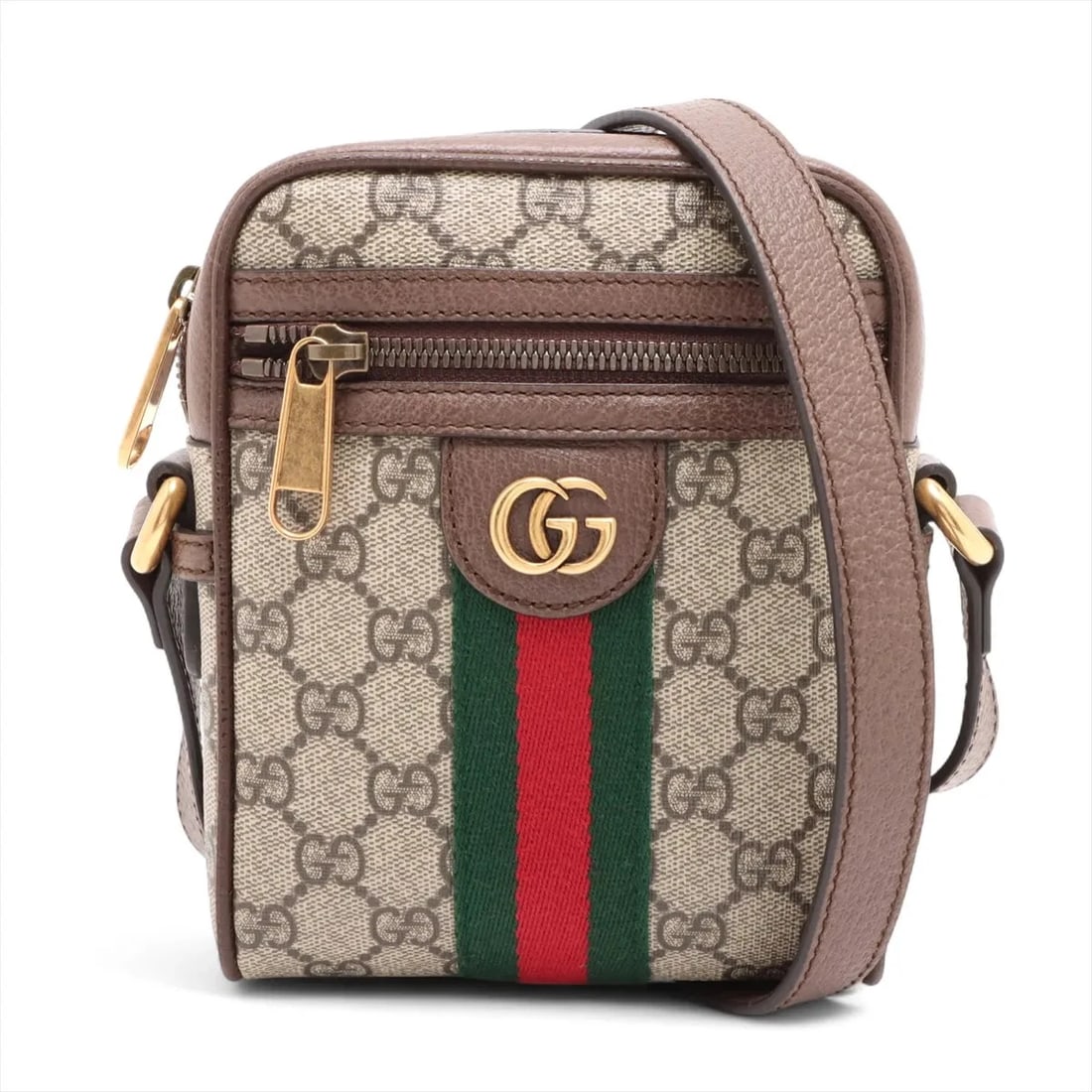 GUCCI GG SUPREME OPHIDIA PVC & LEATHER SHOULDER BAG SHOULDER BAG: Gucci GG Supreme Ophidia PVC & leather Shoulder bag Shoulder bag Brand: Gucci Type/Style: Shoulder bag Material: PVC & leather Color: Beige×Brown Size: Height:6.9inchLength:5.5inchDepth:2.2inch Ac